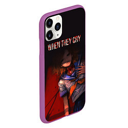 Чехол iPhone 11 Pro матовый When they cry, цвет: 3D-фиолетовый — фото 2