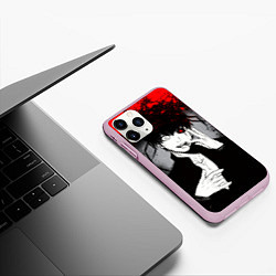 Чехол iPhone 11 Pro матовый ТОКИЙСКИЙ ГУЛЬ TOKYO GHOUL, цвет: 3D-розовый — фото 2