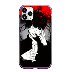 Чехол iPhone 11 Pro матовый ТОКИЙСКИЙ ГУЛЬ TOKYO GHOUL, цвет: 3D-фиолетовый