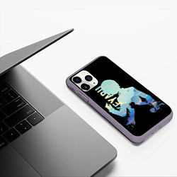 Чехол iPhone 11 Pro матовый Keyaru, цвет: 3D-серый — фото 2