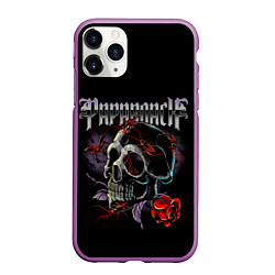 Чехол iPhone 11 Pro матовый PAPA ROACH, цвет: 3D-фиолетовый