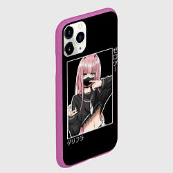 Чехол iPhone 11 Pro матовый Zero Two, цвет: 3D-фиолетовый — фото 2