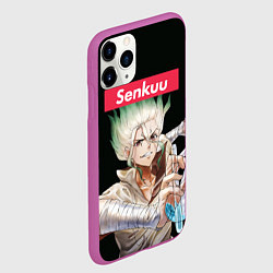 Чехол iPhone 11 Pro матовый Senkuu, цвет: 3D-фиолетовый — фото 2