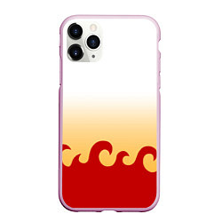 Чехол iPhone 11 Pro матовый ШИНДЖУРО РЕНГОКУ KNY, цвет: 3D-розовый