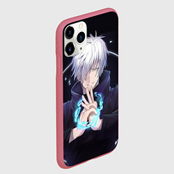 Чехол iPhone 11 Pro матовый ГОДЖО САТОРУ GOJO SATORU, цвет: 3D-малиновый — фото 2