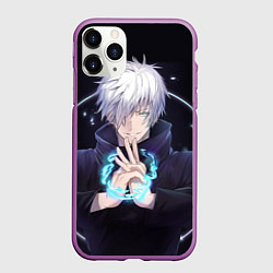 Чехол iPhone 11 Pro матовый ГОДЖО САТОРУ GOJO SATORU, цвет: 3D-фиолетовый