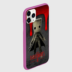 Чехол iPhone 11 Pro матовый Little Nightmares 2 кровь, цвет: 3D-фиолетовый — фото 2