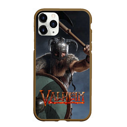 Чехол iPhone 11 Pro матовый Viking Valheim, цвет: 3D-коричневый