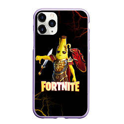 Чехол iPhone 11 Pro матовый Fortnite Potassius Peels Peely, цвет: 3D-светло-сиреневый