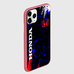 Чехол iPhone 11 Pro матовый HONDA, цвет: 3D-малиновый — фото 2