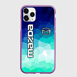 Чехол iPhone 11 Pro матовый Mazda Motor, цвет: 3D-фиолетовый