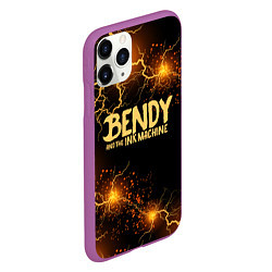 Чехол iPhone 11 Pro матовый BENDY LOGO, цвет: 3D-фиолетовый — фото 2