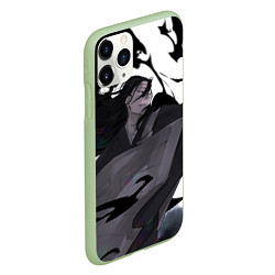 Чехол iPhone 11 Pro матовый Магическая Битва, цвет: 3D-салатовый — фото 2