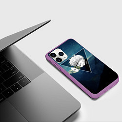 Чехол iPhone 11 Pro матовый Магическая Битва - Ты плачешь?, цвет: 3D-фиолетовый — фото 2