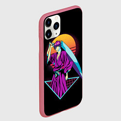 Чехол iPhone 11 Pro матовый Retro - Ичиго Куросаки, цвет: 3D-малиновый — фото 2