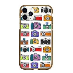 Чехол iPhone 11 Pro матовый Фотоаппараты