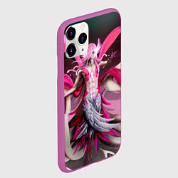 Чехол iPhone 11 Pro матовый Bleach Aurora Archangel Art, цвет: 3D-фиолетовый — фото 2
