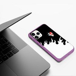 Чехол iPhone 11 Pro матовый BLEACH FIRE БЛИЧ ОГОНЬ, цвет: 3D-фиолетовый — фото 2