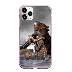 Чехол iPhone 11 Pro матовый Valheim Викинг, цвет: 3D-розовый