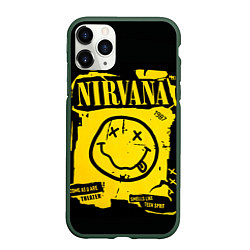 Чехол iPhone 11 Pro матовый Nirvana 1987, цвет: 3D-темно-зеленый