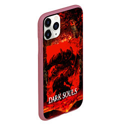 Чехол iPhone 11 Pro матовый DARK SOULS GAME STORY, цвет: 3D-малиновый — фото 2