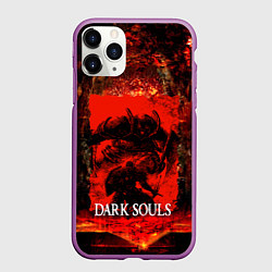 Чехол iPhone 11 Pro матовый DARK SOULS GAME STORY, цвет: 3D-фиолетовый
