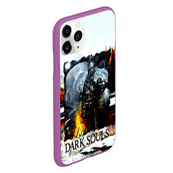 Чехол iPhone 11 Pro матовый DARK SOULS NEW, цвет: 3D-фиолетовый — фото 2