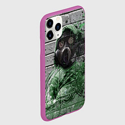 Чехол iPhone 11 Pro матовый Сталкер Метро, цвет: 3D-фиолетовый — фото 2