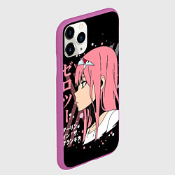 Чехол iPhone 11 Pro матовый Darling in the Franxx Zero Two, цвет: 3D-фиолетовый — фото 2