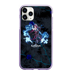 Чехол iPhone 11 Pro матовый Genshin Impact - Rosaria, цвет: 3D-светло-сиреневый