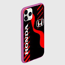 Чехол iPhone 11 Pro матовый HONDA ХОНДА СПОРТ, цвет: 3D-фиолетовый — фото 2