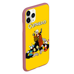 Чехол iPhone 11 Pro матовый Cuphead x DMC, цвет: 3D-малиновый — фото 2