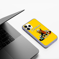 Чехол iPhone 11 Pro матовый Cuphead x DMC, цвет: 3D-светло-сиреневый — фото 2