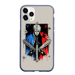 Чехол iPhone 11 Pro матовый Братья Спарды, цвет: 3D-серый