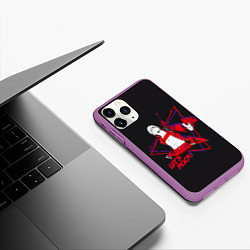 Чехол iPhone 11 Pro матовый Lets Rock DMC, цвет: 3D-фиолетовый — фото 2