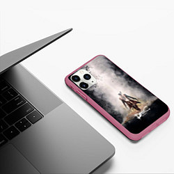 Чехол iPhone 11 Pro матовый Dante rebirth, цвет: 3D-малиновый — фото 2