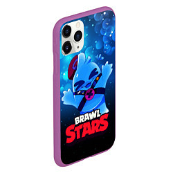 Чехол iPhone 11 Pro матовый Сквик Squeak Brawl Stars, цвет: 3D-фиолетовый — фото 2