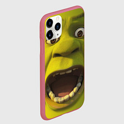 Чехол iPhone 11 Pro матовый Shrek is Yelling, цвет: 3D-малиновый — фото 2