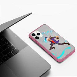 Чехол iPhone 11 Pro матовый Арт Неро, цвет: 3D-малиновый — фото 2