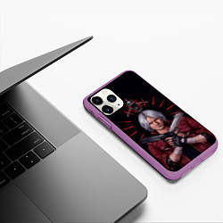 Чехол iPhone 11 Pro матовый Saint Dante, цвет: 3D-фиолетовый — фото 2