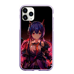 Чехол iPhone 11 Pro матовый Wawazi Arknights, цвет: 3D-светло-сиреневый