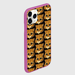 Чехол iPhone 11 Pro матовый Кот в сапогах из Шрека, цвет: 3D-фиолетовый — фото 2