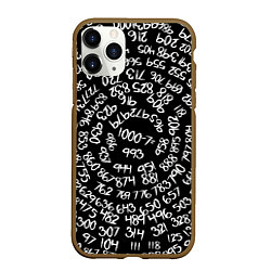 Чехол iPhone 11 Pro матовый 1000-7, цвет: 3D-коричневый