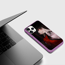Чехол iPhone 11 Pro матовый БЕЗУМНЫЙ АЗАРТ ЮМЭКО, цвет: 3D-фиолетовый — фото 2
