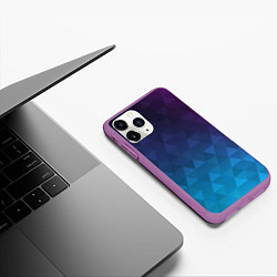 Чехол iPhone 11 Pro матовый BASTERIA, цвет: 3D-фиолетовый — фото 2