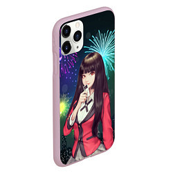 Чехол iPhone 11 Pro матовый Anime Girl, цвет: 3D-розовый — фото 2