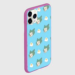Чехол iPhone 11 Pro матовый Legosi pattern, цвет: 3D-фиолетовый — фото 2
