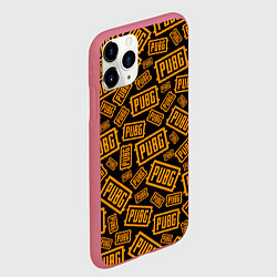 Чехол iPhone 11 Pro матовый PUBG ПАБГ УЗОР, цвет: 3D-малиновый — фото 2