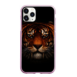 Чехол iPhone 11 Pro матовый TIGER, цвет: 3D-розовый