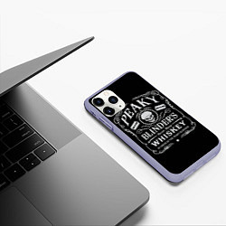 Чехол iPhone 11 Pro матовый Острые Козырьки Whiskey, цвет: 3D-светло-сиреневый — фото 2